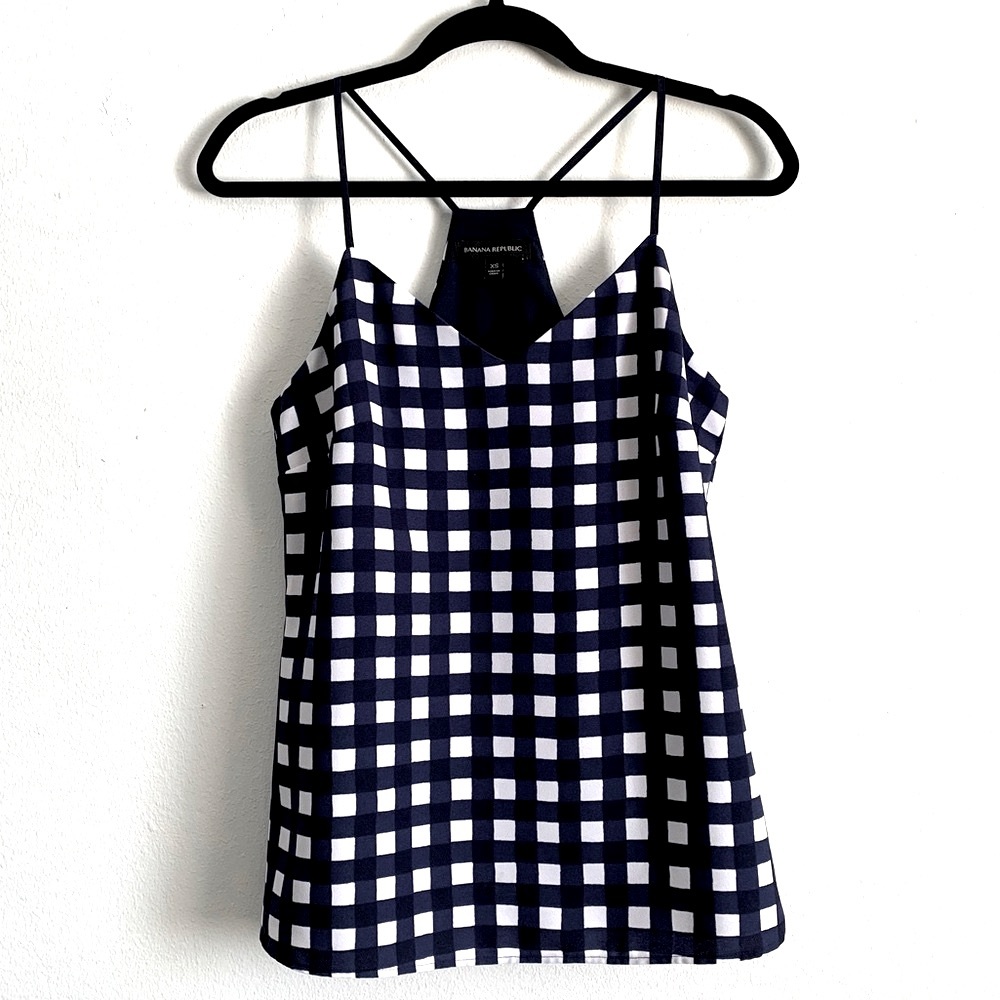 Banana Republic Gingham Racerback Camisole